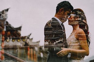 BỘ ẢNH CƯỚI ĐẸP NHƯ MƠ CỦA ĐÔI UYÊN ƯƠNG 9X Ở PHƯỢNG HOÀNG CỔ TRẤN