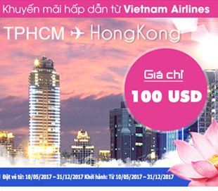 Vietnam Airlines chặng Tp Hồ Chí Minh - HongKong